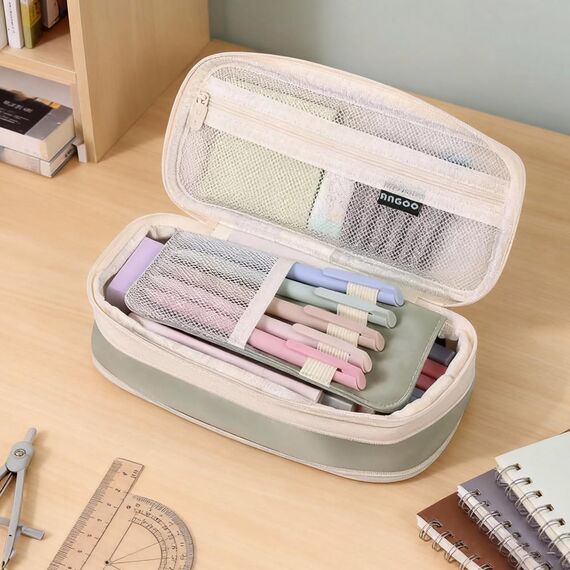 HuaMuDM Federmäppchen mit Großem Fassungsvermögen,Federmäppchen,Schreibwaren Stifttasche für Teenager, Kosmetiktasche,Schule,Büro,Zuhause,Mädchen