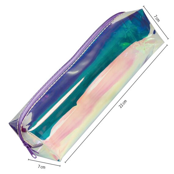 Online Transparentes Premium-Schlampermäppchen/Pencil Case I Durchsichtiges Schlamperetui für Jungen und Mädchen IFedermäppchen mit praktischem Reißverschluss I 1 Fach I Ideal für Schule,Uni und Büro
