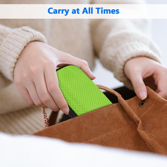 FINPAC Federmäppchen, Federtasche Hart Eva Stift Etui stoßfeste Stiftetasche Mäppchen Schlamperbox Bleistifttasche für Executive Füllfederhalter für Büro Schule (Grün, Klein)