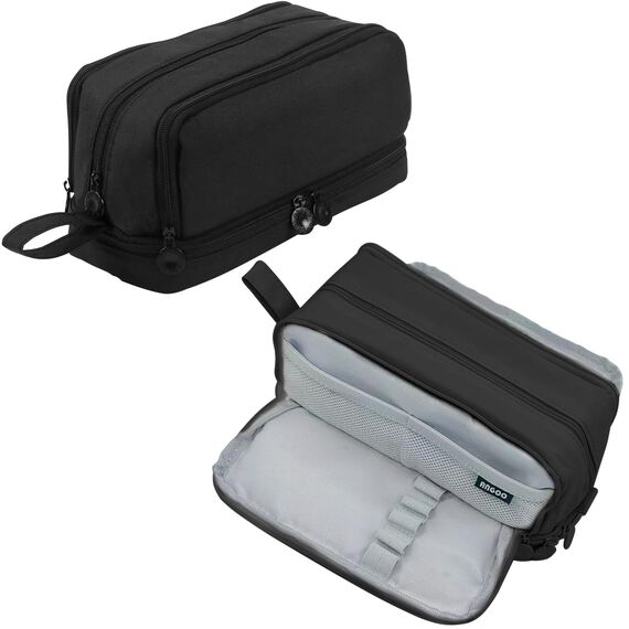 TZEKING Federmäppchen 4-Fächer Große Kapazität - Reißverschluss für Mädchen & Teenager - Langlebig Schreibwaren-Tasche