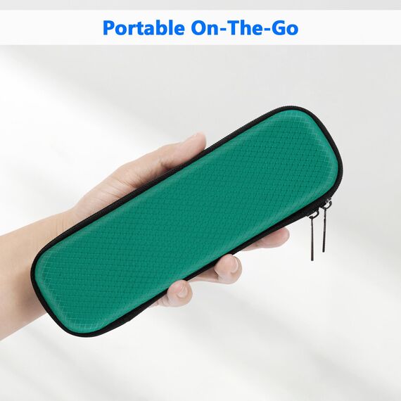 FINPAC Federmäppchen, Federtasche Hart Eva Stift Etui stoßfeste Stiftetasche Mäppchen Schlamperbox Bleistifttasche für Executive Füllfederhalter für Büro Schule (Dunkelgrün, Klein)