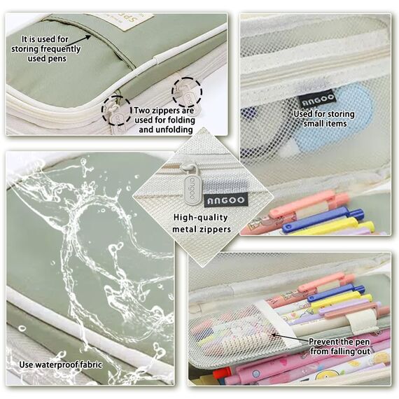 HuaMuDM Federmäppchen mit Großem Fassungsvermögen,Federmäppchen,Schreibwaren Stifttasche für Teenager, Kosmetiktasche,Schule,Büro,Zuhause,Mädchen