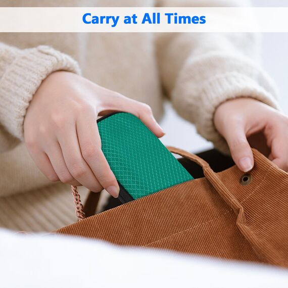 FINPAC Federmäppchen, Federtasche Hart Eva Stift Etui stoßfeste Stiftetasche Mäppchen Schlamperbox Bleistifttasche für Executive Füllfederhalter für Büro Schule (Dunkelgrün, Klein)