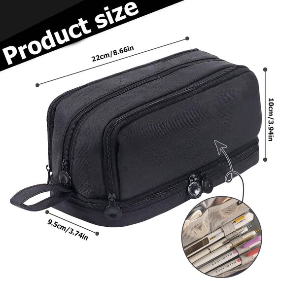 HuaMuDM Federmäppchen Federtaschen,Große Kapazität Mäppchen,4 Fächer Pencil Cases,Mäppchen Mädchen Teenager,Langlebig Federtaschen,Pencil Case,Bleistifttasche für Schule & Büro