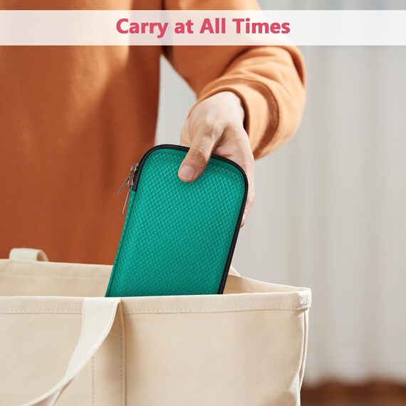 FINPAC Federmäppchen, Federtasche Hart Eva Stift Etui stoßfeste Stiftetasche Mäppchen Schlamperbox Bleistifttasche für Executive Füllfederhalter für Büro Schule (Dunkelgrün, Groß)