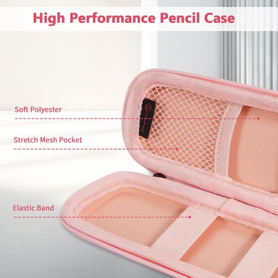 FINPAC Federmäppchen, Federtasche Hart Eva Stift Etui stoßfeste Stiftetasche Mäppchen Schlamperbox Bleistifttasche für Executive Füllfederhalter für Büro Schule (Rosa Ombre, Klein)