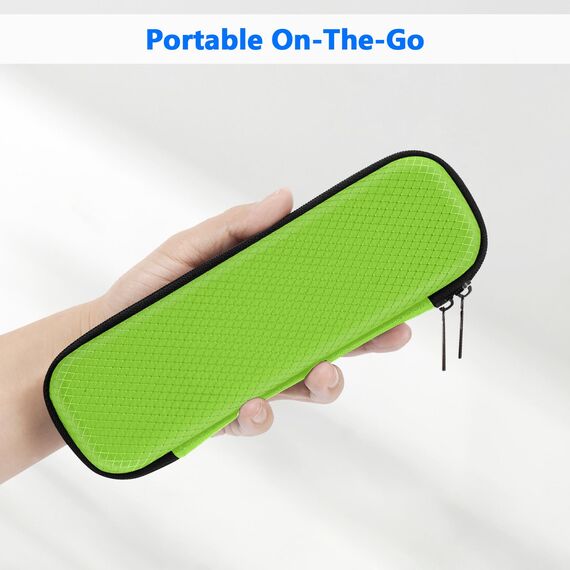 FINPAC Federmäppchen, Federtasche Hart Eva Stift Etui stoßfeste Stiftetasche Mäppchen Schlamperbox Bleistifttasche für Executive Füllfederhalter für Büro Schule (Grün, Klein)