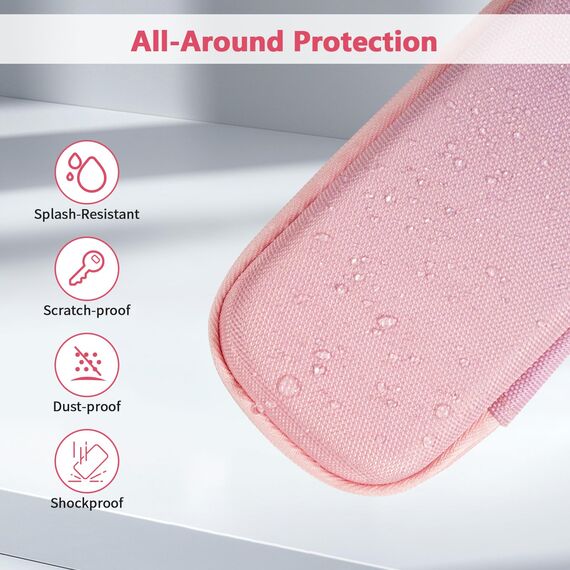 FINPAC Federmäppchen, Federtasche Hart Eva Stift Etui stoßfeste Stiftetasche Mäppchen Schlamperbox Bleistifttasche für Executive Füllfederhalter für Büro Schule (Rosa Ombre, Klein)