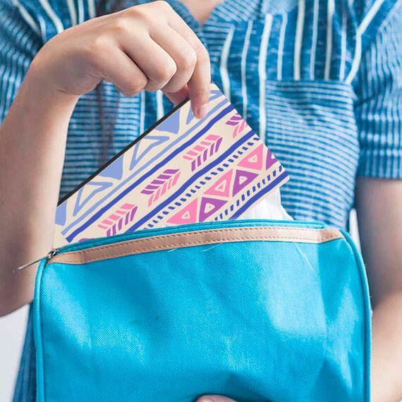 Yoosso 8 Stücke DIY Blanko Stoffbeutel, Stoffbeutel zum Bemalen, Mäppchen zum bemalen, Segeltuch Kosmetiktasche, Taschen Zum Bemalen Kinder, Schulmäppchen für Arbeit Schule Reisen, 21 x 12 cm