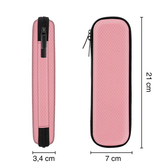 FINPAC Federmäppchen, Federtasche Hart Eva Stift Etui stoßfeste Stiftetasche Mäppchen Schlamperbox Bleistifttasche für Executive Füllfederhalter für Büro Schule (Rosa, Klein)