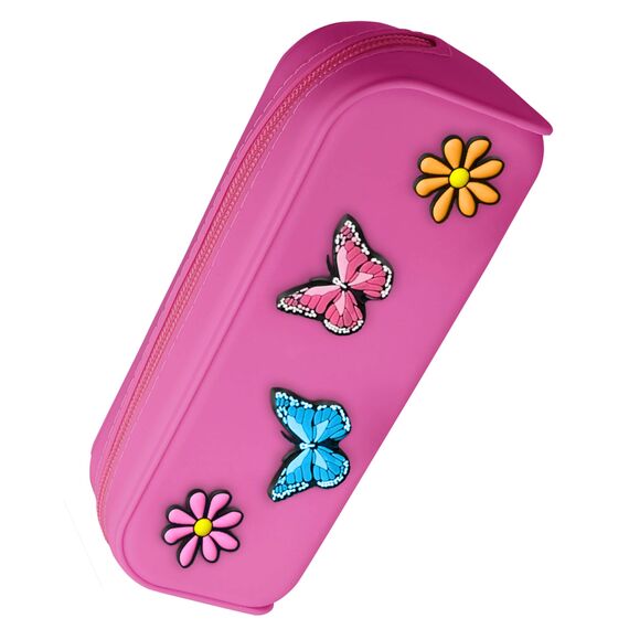 ONLINE Federmäppchen Butterfly Pins I Stylische Federtasche für Mädchen & Jungen, ideal für Schule, Uni & Büro I Pencil Case mit praktischem Reißverschluss zur Aufbewahrung von Stiften & Kosmetik