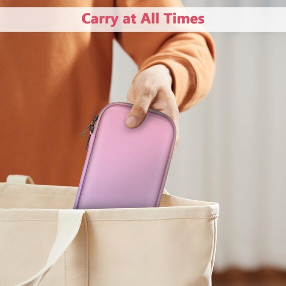 FINPAC Federmäppchen, Federtasche Hart Eva Stift Etui stoßfeste Stiftetasche Mäppchen Schlamperbox Bleistifttasche für Executive Füllfederhalter für Büro Schule (Rosa Ombre, Groß)