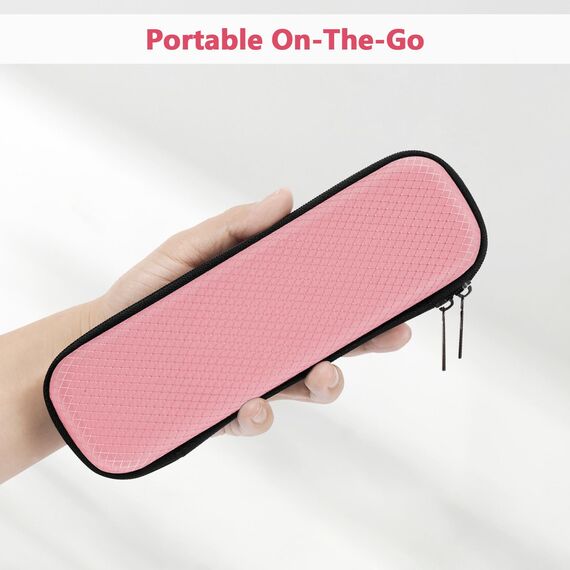 FINPAC Federmäppchen, Federtasche Hart Eva Stift Etui stoßfeste Stiftetasche Mäppchen Schlamperbox Bleistifttasche für Executive Füllfederhalter für Büro Schule (Rosa, Klein)