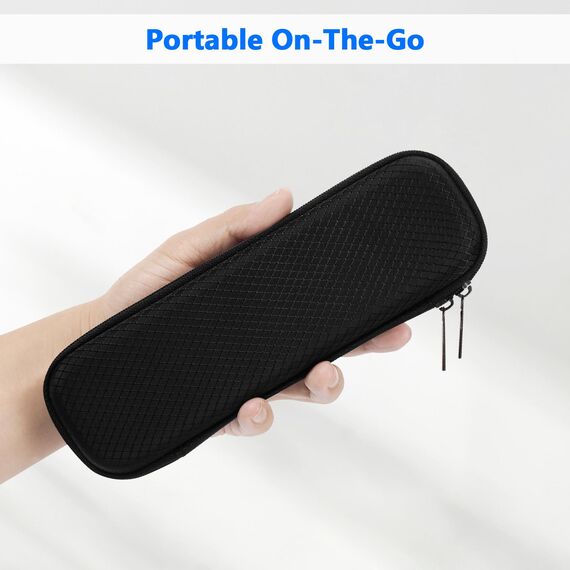 FINPAC Federmäppchen, Federtasche Hart Eva Stift Etui stoßfeste Stiftetasche Mäppchen Schlamperbox Bleistifttasche für Executive Füllfederhalter für Büro Schule (Schwarz, Klein)