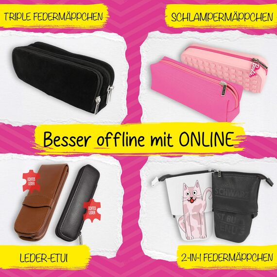 ONLINE Federmäppchen Barbie „Pink“ I Stylische Federtasche in pink für Mädchen I Ideal für die Schule I Flauschiger Pencil Case mit Barbie Reißverschluss zur Aufbewahrung von Stiften & mehr
