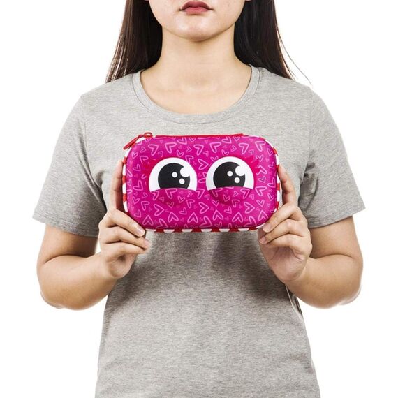 ZIPIT Wildlings Federmäppchen für Mädchen, Großes Mäppchen für die Schule, Organizer-Etui für Kinder, Federmappe Rosa