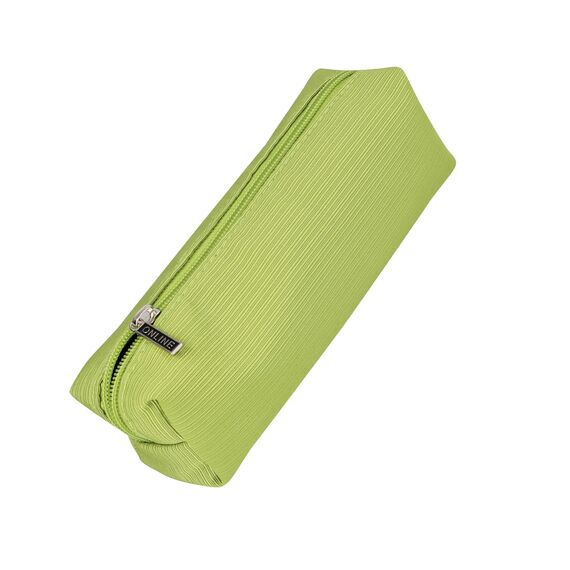 Online Premium-Schlampermäppchen/Pencil Case Grün I Stylisches Schlamperetui für Jungen & Mädchen I Federmäppchen mit praktischem Reißverschluss I 1 Fach I Ideal für Schule, Uni & Büro