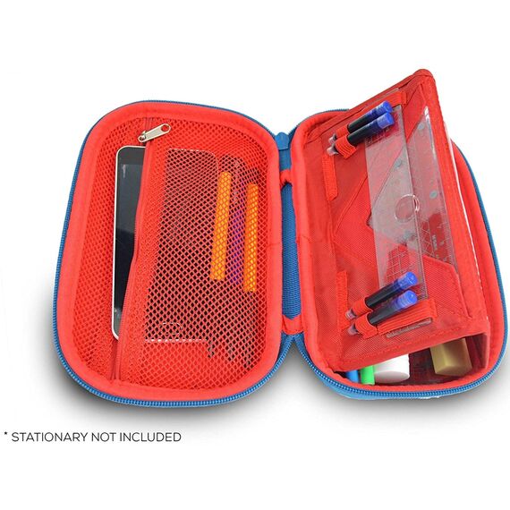 ZIPIT Wildlings Federmäppchen für Jungen, Großes Mäppchen für die Schule, Organizer-Etui für Kinder, Federmappe Grün