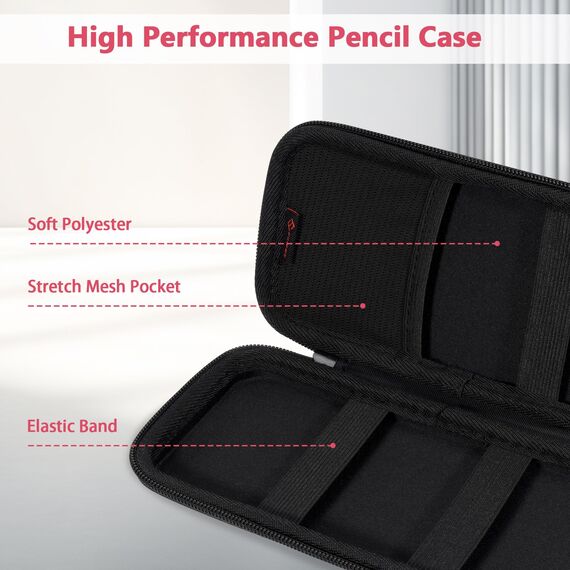 FINPAC Federmäppchen, Federtasche Hart Eva Stift Etui stoßfeste Stiftetasche Mäppchen Schlamperbox Bleistifttasche für Executive Füllfederhalter für Büro Schule (Grün, Groß)