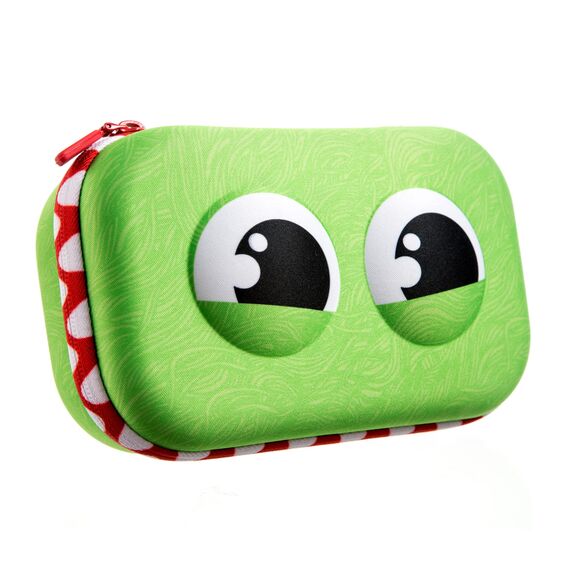 ZIPIT Wildlings Federmäppchen für Jungen, Großes Mäppchen für die Schule, Organizer-Etui für Kinder, Federmappe Grün