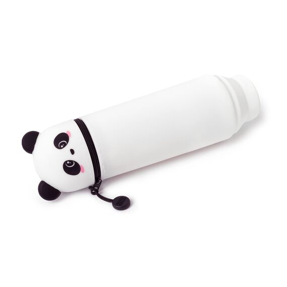 Legami Kawaii Federmäppchen 2 in 1 aus weichem Silikon, Panda