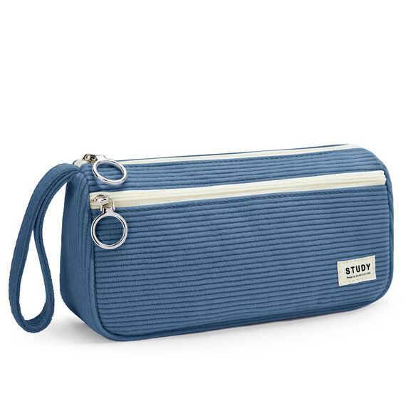 KALIDI Mäppchen Federmäppchen Mädchen Teenager Stiftetasche Stiftemappe Cord-Stoff Federtasche Pencil Case Schulmäppchen für Schule, College, Arbeit