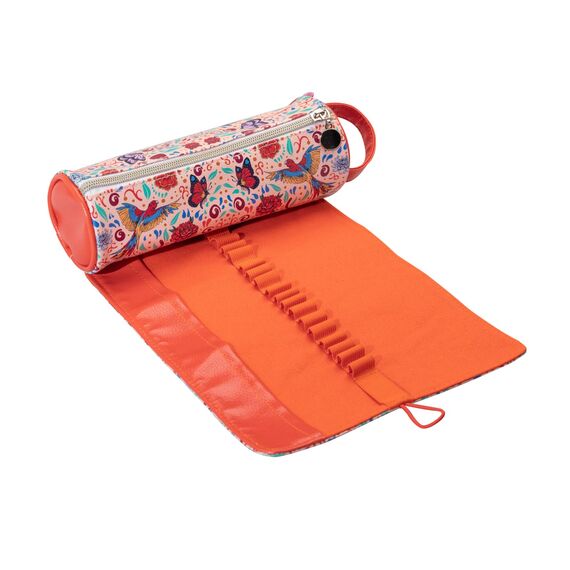 Grupo Erik Mäppchen Frida Kahlo Stiftrolle - Federmappe 20,5 x 8,5 x 8,5 cm - Mäppchen Groß - Federmäppchen Mädchen und Jungen