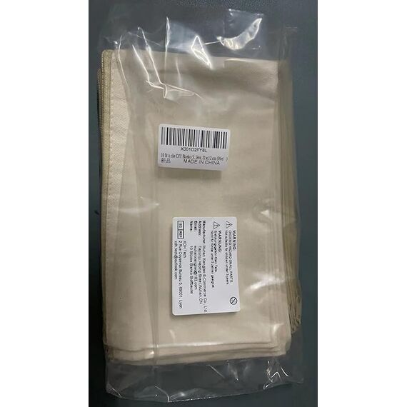 10 Stücke DIY Blanko Stoffbeutel, Stoff Federmäppchen Mäppchen zum Bemalen Kosmetiktasche Stoffbeutel Reißverschluss Blanko Makeup Tasche Reise Kulturbeutel Klein, 21 x 12 cm (Weiß)