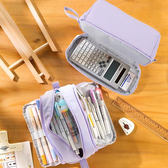 Federmäppchen Mäppchen für Mädchen Teenager, Federmäppchen Große Kapazität 4 Fächer, Stifttasche Etui Schule Federtasche Federmappe für Erwachsene, Multifunktional Mäppchen Für Schule Büro Makeup