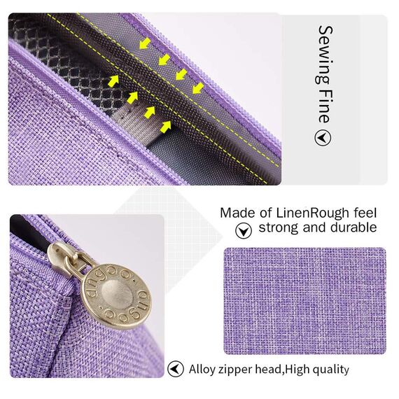 SeBeLi Federmäppchen Federtaschen Teenager Mädchen Mäppchen, Große Kapazität Pencil Case für Schule & Büro Erwachsener Mädchen Geschenk, 20x11cm (Violett)