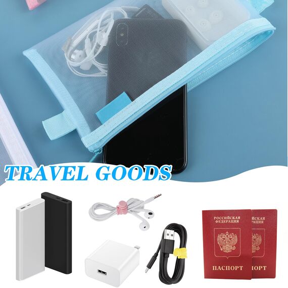 3 Stück Federmäppchen Transparent,Zip Mesh Reißverschluss Beutel,Groß Kapazität Mäppchen,Nylon-Netzstoff Stifttasche Federtaschen Schreibwaren Aufbewahrungsbeutel,für Reise Kosmetik Schule Bürobedarf