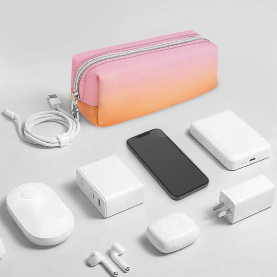 FINPAC Federmäppchen Mäppchen - Große Kapazität Federtasche Stiftetasche Schlamperbox Bleistiftbeutel Schulmäppchen für Schule Büro, Sunset Ombre