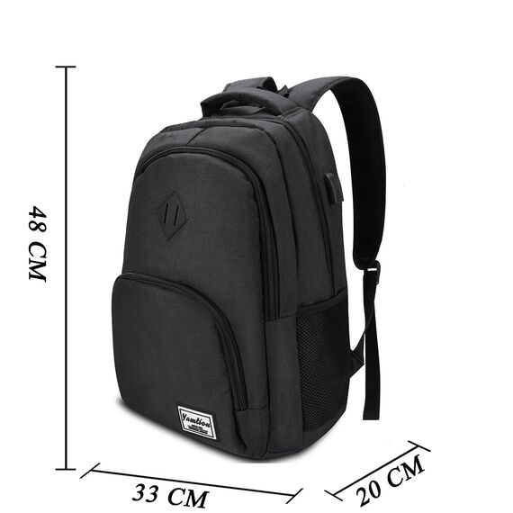 YAMTION Rucksack Herren und Damen,Schultasche Schulranze Schulrucksack Jungen Teenager Laptop Rucksack für Uni Schule Arbeit Studium