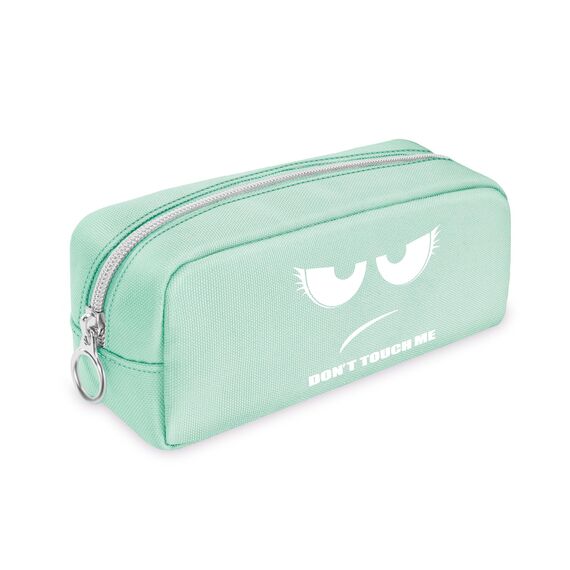 FINPAC Federmäppchen Mäppchen - Große Kapazität Federtasche Stiftetasche Schlamperbox Bleistiftbeutel Schulmäppchen für Schule Büro, Don't Touch Grün