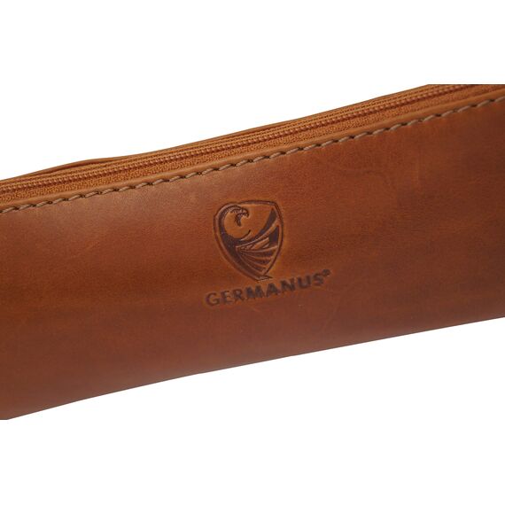 GERMANUS Federmäppchen Leder Colonia (Braun)