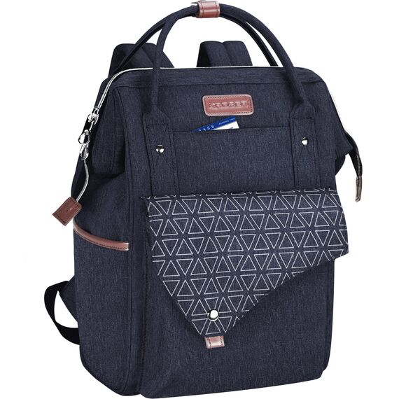 KROSER Rucksack Damen für Schule Laptop Rucksack 15,6 Zoll Schulrucksack Daypack Wasserdichte für Universität/Reisen/Business/Arbeit Frauen/Männer, Blau