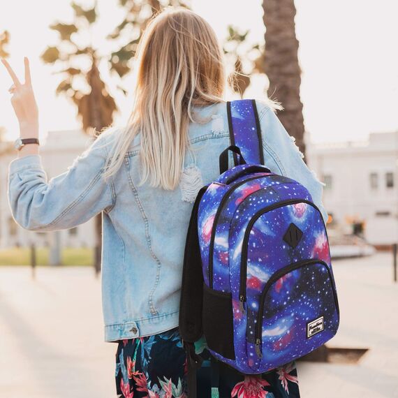 YAMTION Rucksack für Jugendliche, Mädchen, Damen, Schulranzen, Computer, Klasse, Business, College, Schule, Arbeit, Universität, Reisen, Schule