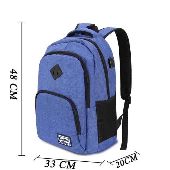 YAMTION Rucksack Herren und Damen,Groß 17.3 Zoll Schultasche Schulranze Schulrucksack Jungen Teenager Laptop Rucksack Uni Studium Schule Arbeit