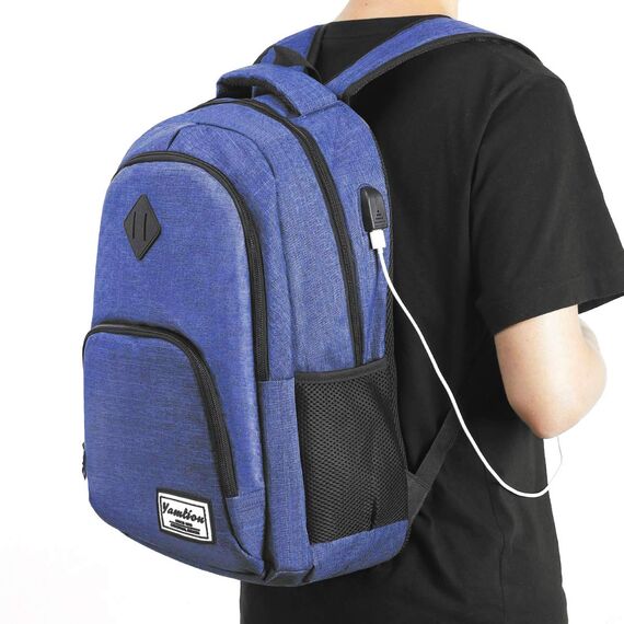 YAMTION Rucksack Herren und Damen,Groß 17.3 Zoll Schultasche Schulranze Schulrucksack Jungen Teenager Laptop Rucksack Uni Studium Schule Arbeit