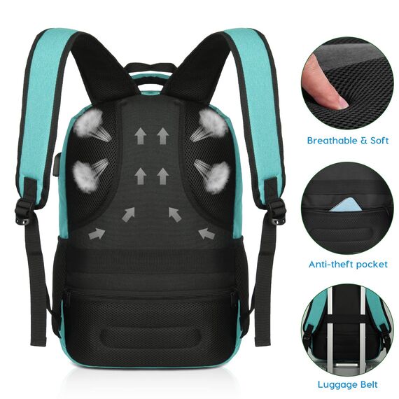 YAMTION Rucksack Schule,Schulrucksack Mädchen und Jungen Schultasche schulranze für Reisen Studium Schule Arbeit Büro