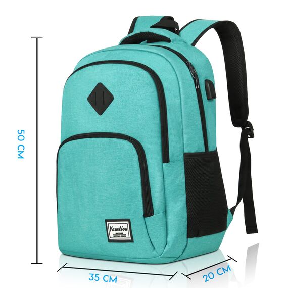 YAMTION Rucksack Schule,Schulrucksack Mädchen und Jungen Schultasche schulranze für Reisen Studium Schule Arbeit Büro