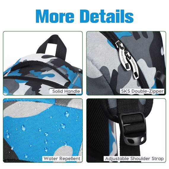 YAMTION Rucksack Jungen Teenager,Schultasche Schulrucksack mit USB-Ladeanschluss und 17.3 Zoll Laptopfach für Schule