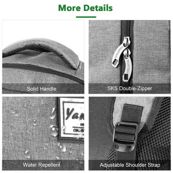 YAMTION Rucksack Unisex,Schulranze Schultasche Schulrucksack Jungen Teenager Daypack Laptop Uni Schule Studium Arbeit