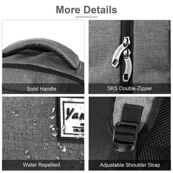 YAMTION Rucksack Herren und Damen,Schulranze Schultasche Laptop Schulrucksack Jungen Teenager Daypack Uni Schule Studium Arbeit