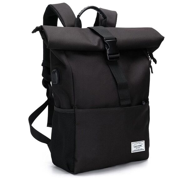 MoFut Rucksack Damen Groß Rucksäcke Herren Groß Schulrucksack viele Fächer mit 15,6" Laptopfach, Unisex Rolltop Rücksack Wasserdicht, Lässiger Backpack Schule Freizeit Uni Arbeit Wandern.