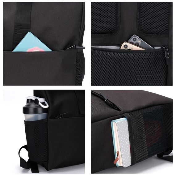 MoFut Rucksack Damen Groß Rucksäcke Herren Groß Schulrucksack viele Fächer mit 15,6" Laptopfach, Unisex Rolltop Rücksack Wasserdicht, Lässiger Backpack Schule Freizeit Uni Arbeit Wandern.