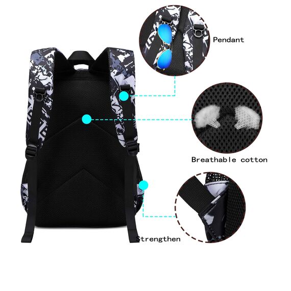 Asge Schulrucksack Jungen Teenager Schulranzen Mädchen 3 5 Klasse Ranzen Ergonomischem Kinder Fußball Druck Rucksäcke 8 10 15 Jahre School Bags for Boys Wasserdicht für Schultaschen Schule