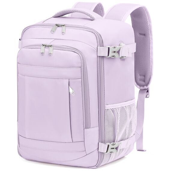 KLOSTAIN für Easyjet Handgepäck 45x36x20 Handgepäck Rucksack Reiserucksack Flugzeug Tasche Laptop Rucksack 14 Zoll für Herren Damen Schulrucksack Teenager Jungen,Lichtlila