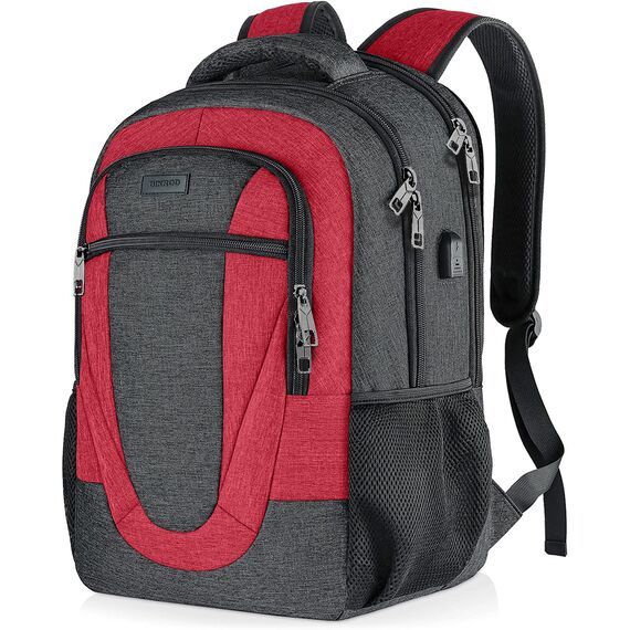 BIKROD Rucksack Herren und Damen, Schulrucksack Jungen Mädchen Teenager, Wasserdicht Rucksack | 15.6 Zoll Laptoptasche mit USB Ladeanschluss | Arbeit Reisen Wandern Backpack mit Anti Diebstahl Tasche
