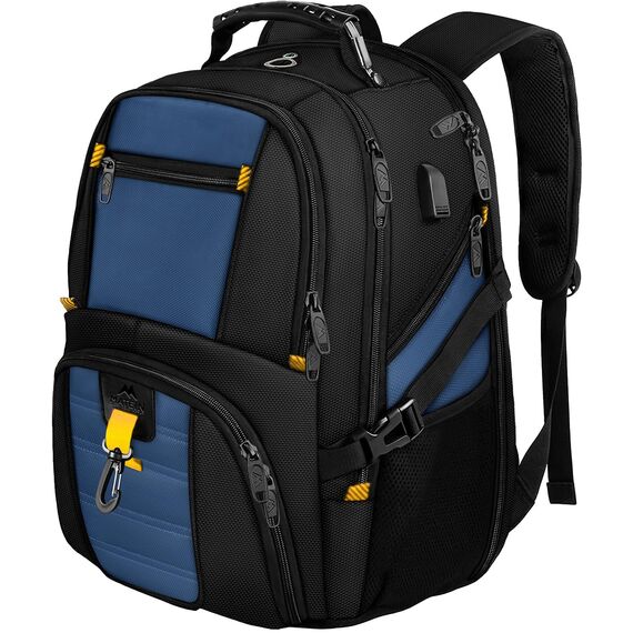 MATEIN Rucksack Herren Groß 55L, Laptop Rucksack Herren 18,4 Zoll, Arbeitsrucksack mit USB Ladeanschluss, Reiserucksack Wasserdicht, Schulrucksack Teenager Jungen Anti Diebstahl Business Königsblau